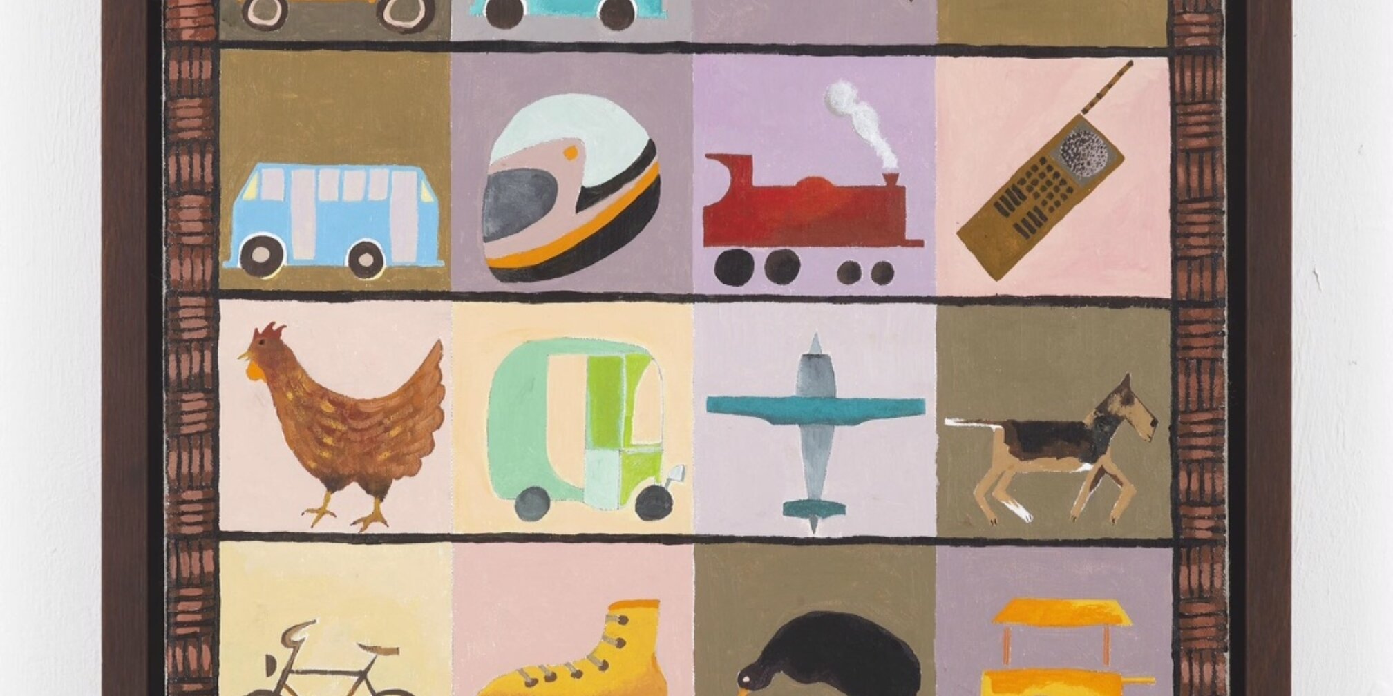 Lubaina Himid, Movement Or Noise (Multiple Choice), 2014