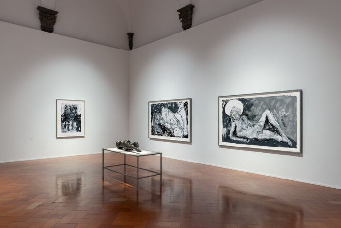 Tracey Emin at the Fondazione Palazzo Strozzi, Florence Italy